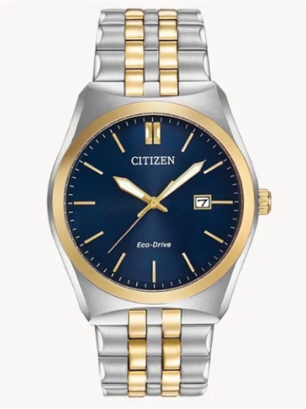 Citizen Corso Eco-Drive BM7334-58L Blue Dial Two-Tone Men’s Watch 40mm NWT